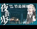 【夜散歩】愛知県蒲郡 竹島園地の夜【午前0時 眠くない】