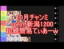 チャンミsprint新潟1200超絶簡易てぃあーｗ