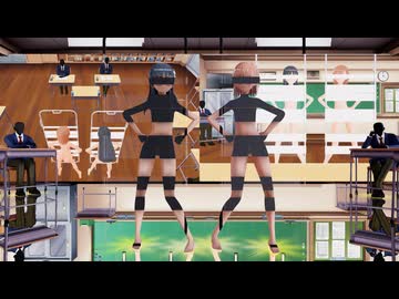 【Ray-mmd】佐天さんと美琴が教室でHelltakerダンス