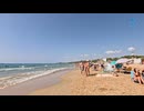 BIG beach walk / water slides | 4K Tour