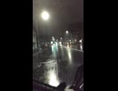 金曜日深夜の急な豪雨