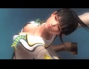 【DOA5 ryona】こはるをアルゼンチンバックブリーカーで服ごと破壊するリョナ