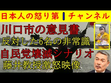 【川口市の意見書】反対した６人の異常な市議たち【藤井聡教授】小泉政権発足で悲惨な結果に陥るシミュレーションを出すもやじられ激怒