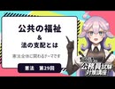 【憲法編２９】公共の福祉＆法の支配とは【公務員試験・行政書士試験対策講座】