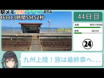 駅メモ全駅アクセスRTA 46日13時間5分52秒 part24