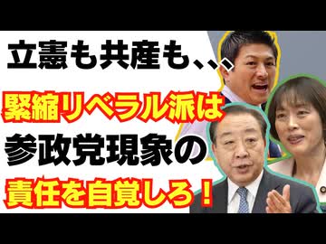 緊縮リベラル派は、参政党•極右台頭の責任を痛感せよ！/財務省/れいわ新選組/消費税/高市早苗/山本太郎/神谷宗幣