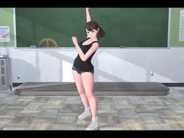 【MMD】「いますぐ輪廻」を教室で踊ってみた（カメラ固定バージョン）