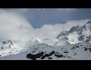 Swiss Alps snow background time-lapse