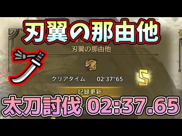 [凡走] 刃翼の那由他 02:37.65 太刀討伐