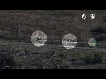 ホモと見る寝たフリチェックするウクライナ軍ドローン