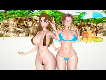 有希子と英理でV