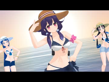 【MMDモデル配布】大鯨 水着 ドーナツホール【MMD艦これ】