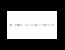 道、夕暮れ、ちょっと遠く/中国うさぎ
