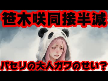 笹木咲、同時視聴者数が半減！パセリ絵師が描いた大人の姿が不評なせいか！？【しゃしゃ/同接/やすも/にじさんじ/えにから/ANYCOLOR/エニカラ/VTuber】