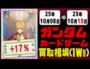 ガンダムカードゲーム 買取相場《118枚/週》｜10月08日～10月15日 ＜50円以上騰落＞ #GCG #gundam #Newtype Rising