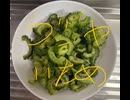 ゴーヤ　炒め　アブラ　塩胡椒　料理　作ってみた