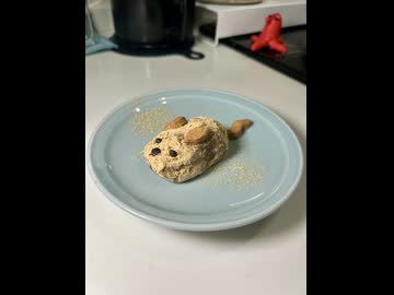 きな粉あんころもちネズミ