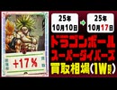 ドラゴンボール【ダイバーズ】 買取相場《86枚/週》｜10月10日～10月17日 ＜20円以上騰落＞ #dbsdv #スーパーダイバーズ #ドラゴンボール