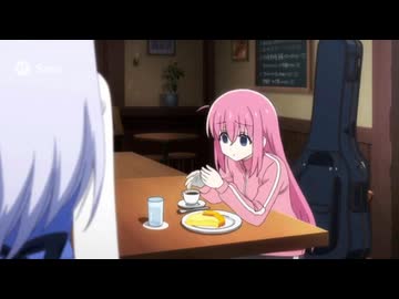 ラビットハウスで食い逃げする後藤ひとり、通報する香風智乃