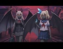 赤い月の下で