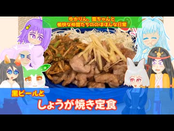 【VOICEROID・VOICEVOX】ゆかりん、雪ちゃんと愉快な仲間たちの、のほほんな日常　黒ビールとしょうが焼き