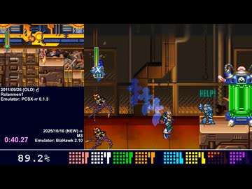 【TAS】 ロックマンX6 100% in 58:34.70