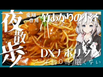 【夜散歩】三河地方のDXイタリアンとかいうナポリタンの上位互換【午前0時 眠くない】