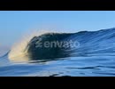 Blue Ocean Wave at Sunny Day