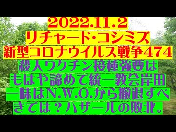 【2022年11月02日 ：『 リチャード・コシミズ「 Internet Lecture 」｟ 新型コロナウイルス戦争編 ｠｟ LIVE ｠｟ 改良版 ｠』】