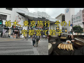 栃木、東京旅行その1。宇都宮で餃子。
