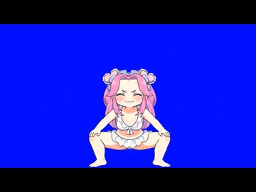 スクワットをする四国めたんBB