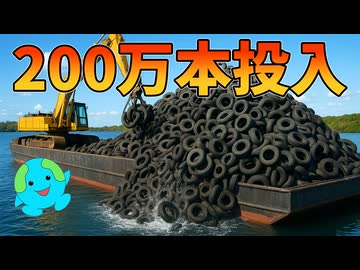 アメリカが200万本のタイヤを海に沈めた衝撃の結末【解説動画】