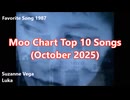 Moo Chart Top 10 Songs (October 2025)