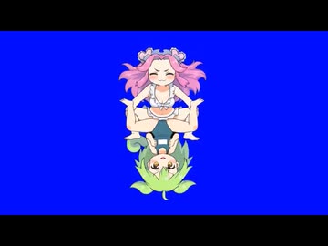 謎の力で浮遊する四国めたんとずんだもんBB