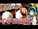 キャンプで作るイチゴ大福！【東北ずん子・中国うさぎキッチン】