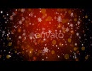 Christmas Snowflakes Frame with Lights and Particles Celebrate Invitation Card Snow Flakes