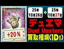 デュエマ 買取相場《66枚/1日》｜10月26日～10月27日 ＜20円以上騰落＞ #デュエルマスターズ #ビヨンドザタイム #愛感謝祭ヒロインBEST #ジャシンインザシェル