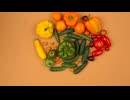 Colorful vegetables arranged in a circle.田中鉄也　オンド.com