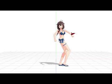 【MMD艦これ】なかやまきんに君　2022マッスルビーチ優勝ポージングモーション　配布動画