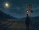 低音ボイスの怪談朗読「夜の踏切と、最後の合図」