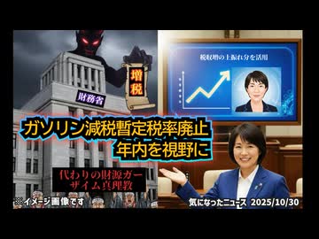 ◆ガソリン減税、暫定税率廃止 年内を視野に努力