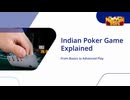 Indian Poker Game Explained From Basics to Advanced Play