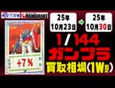 ガンプラ【1/144】 買取相場《125点/週》｜10月23日～10月30日 ＜300円以上騰落＞ #ガンダム #プラモデル