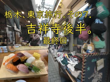 栃木、東京旅行。その７。　吉祥寺後半。最終回。