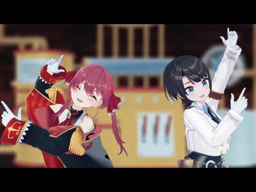 【ホロライブMMD】ポッピンキャンディ☆フィーバー！【ババドナ/宝鐘マリン・大空スバル】