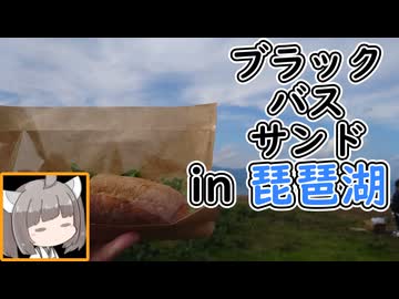 【VOICEVOX東北きりたん車載】ブラックバスサンドを琵琶湖で食べてきた【追走動画】