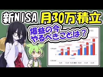 NISA毎月30万投資　爆益の今やるべきこと【ずんだもん解説】