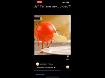 ホモと見る糞遊びする果物