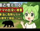 熊の大量発生に日本が阿鼻叫喚！ずんだもんに理由を聞いてみた！