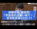 岸破早苗（棄民党）「早苗あれば憂いあり！」空手形早苗2025-11